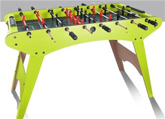 Wooden long legged football table green (8 poles)   ITEM NO.： W060968