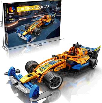 AB Original Package DIY Puzzle Assembly Building Blocks Particle New Technology Power Vehicle (448PCS)   ITEM NO.： W046322