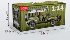 1: 14 cycle Land Rover Defender 768PCS (low-priced impulse version -) micro particle building blocks   ITEM NO.： W044864