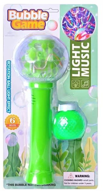 Rotating spherical stage light, bubble stick, no music   ITEM NO.： W055727