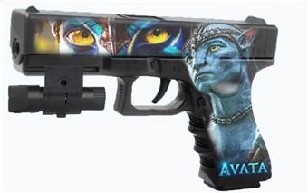 Avatar Manual Water Bullet Gun with Infrared, Comes with One Pack of Soak Water Bullets, One Pack of Dry Water Bullets, Three Mixed Models   ITEM NO.： W063818