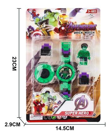 Hulk Electronic Building Block Watch   ITEM NO.： W061428
