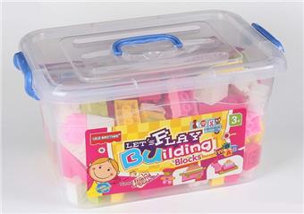 Building block storage box 1 # 4 # multi-color mixed weighing 700 grams (approximately 140PCS)   ITEM NO.： W045286