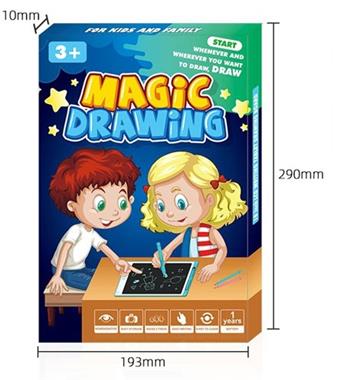 Blue 12 inch white surface sticker monochrome screen LCD writing board drawing board with screen lock   ITEM NO.： W056474