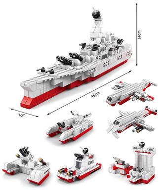 Aircraft carrier 1000pcs building blocks   ITEM NO.： W046026