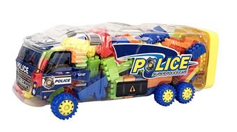 Dynamic police car puzzle building blocks   ITEM NO.： W046114