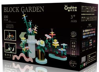 Colorful Building Blocks Garden -100pcs (Night Light)   ITEM NO.： W043491