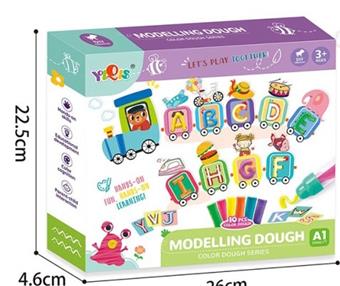 Alphabet card colored clay   ITEM NO.： W052870