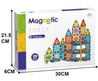 5.5CM Magnetic Plate Parking Lot Theme 59P   ITEM NO.： W046748