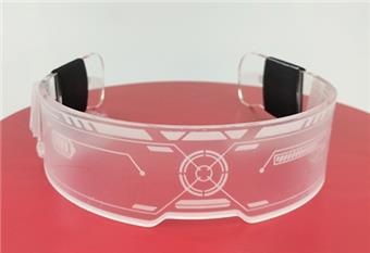 Internet celebrity dazzling light glasses (double-sided rainbow flashing)   ITEM NO.： W041633