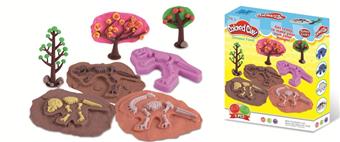 Dinosaur fossil colored clay   ITEM NO.： W053423