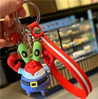 SpongeBob SquarePants Big Star Keychain Creative Cartoon Doll Cute Couple Bag Small Gift Pendant Wholesale   ITEM NO.： W048446