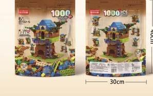 Tree house 1000pcs building blocks   ITEM NO.： W046004
