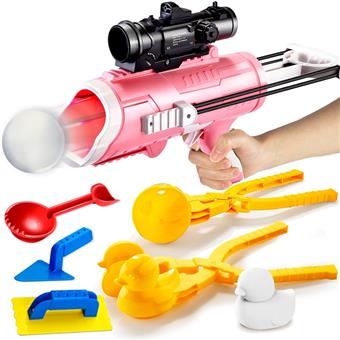 Snowball gun, snow clip, snowball manufacturing machine, snowball fights, snow plastic molds, winter snow toys, ducks, snow clips, outdoor toys, battles   ITEM NO.： W065949