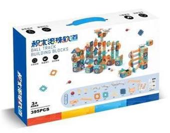 Children's puzzle assembly ball track building blocks 395pcs   ITEM NO.： W046443