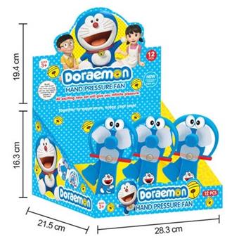 Doraemon handheld fan (12pcs/box)   ITEM NO.： W042138
