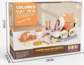 Children's puzzle play simulation kitchen utensils DIY clay cartoon airplane clay machine set   ITEM NO.： W052028