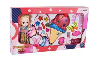 Ice cream+doll makeup set   ITEM NO.： W059858