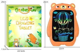 10 inch cartoon laughing bear color screen LCD electronic writing board drawing board graffiti drawing board handwriting board (CR2025 power pack * 1)   ITEM NO.： W056486