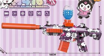 Purple Kuromi M416 Electric Water Bullet Gun 7.4V with Oil Spray   ITEM NO.： W066270