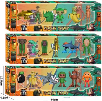 Shanhaijing Wooden Stick Man 6 pieces in a box/3 styles   ITEM NO.： W055576