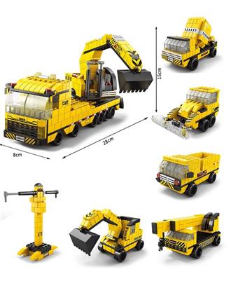 Construction vehicle 1000pcs building blocks   ITEM NO.： W045986