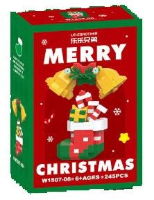 Building block bells and socks 245PCS   ITEM NO.： W044791