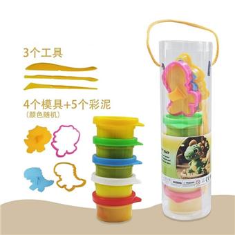 13PCS Dinosaur Clay Set/Color Random   ITEM NO.： W053023