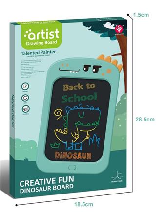 Dinosaur colored LCD writing board   ITEM NO.： W056887