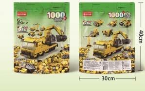 Construction vehicle 1000pcs building blocks   ITEM NO.： W046007