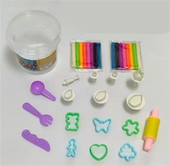 Color clay set/5 mixed/large bucket/random color.   ITEM NO.： W053008