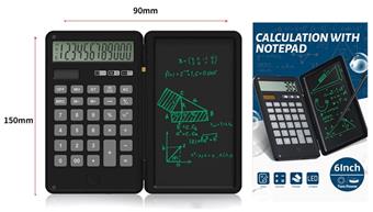 Desktop calculator flip LCD writing board handwriting board 2-in-1 financial accounting arithmetic office writing draft memo (including CR2025) monochrome clear installation   ITEM NO.： W056931