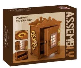 DIY wooden retro piggy bank   ITEM NO.： W042607