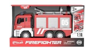 1: 10 inertia fire truck (door opening, sound and light, water spray)   ITEM NO.： W068089