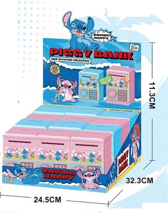 Stitch piggy bank (price per 12PCS)   ITEM NO.： W051460