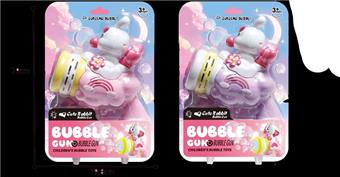 Cute Rabbit Bubble Gun (Board mounted)   ITEM NO.： W055735