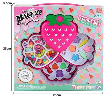 Factory version strawberry three-layer bead+cosmetics   ITEM NO.： W058454