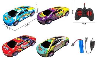 1: 24 way Lamborghini alloy graffiti remote control car with lights   ITEM NO.： W060772