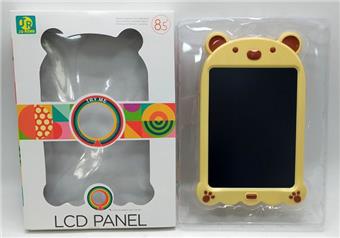 LCD writing board monochrome teddy bear 8.5 inches (with vacuum sealed delivery battery, screwdriver, and pen)   ITEM NO.： W056581