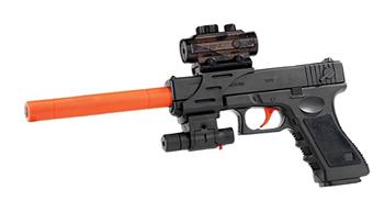 Water Bullet Gun Glock Water Bullet Gun Water Bullet Pistol Crystal Bullet Gun Water Absorbent Bullet Shooting Gun Toy Gun   ITEM NO.： W063364