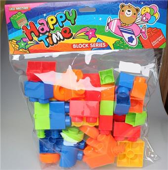 Cardhead bag with multiple colors of building blocks mixed together (36PCS)   ITEM NO.： W046231