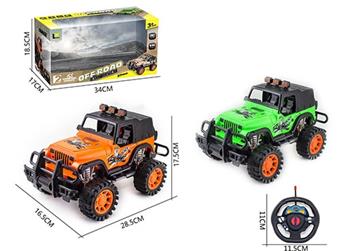 1: 14 Two way remote control Jeep full canopy transfer printing racing car   ITEM NO.： W060535