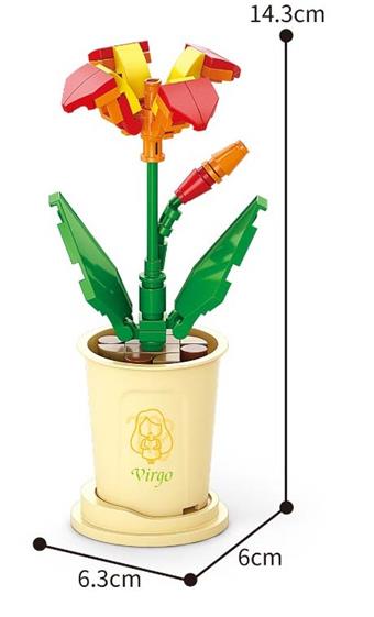 Virgo Beauty Jiao 59PCS Micro Particle Building Blocks   ITEM NO.： W044909