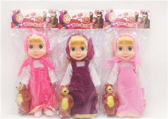 10 inch empty body with music IC Martha doll+bear 3 mixed   ITEM NO.： W062999