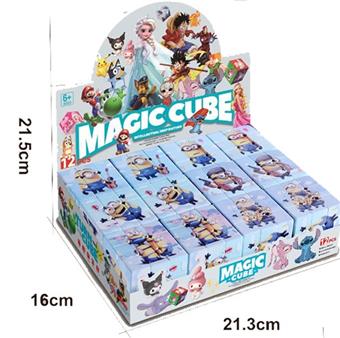 Little Yellow Man Rubik's Cube Puzzle and Decompression Level 3 Rubik's Cube UV Printing Level 2   ITEM NO.： W042658