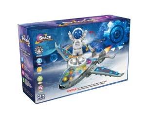 Electric universal gear aircraft with astronaut (GCC)   ITEM NO.： W054422