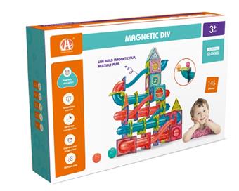 7.5CM track ball magnetic building blocks 145PCS   ITEM NO.： W046515