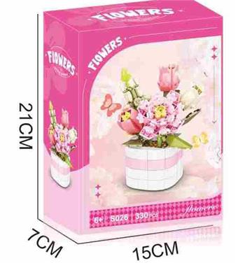 Spring Full Garden Potted Plants 330PCS - Flower Series   ITEM NO.： W059999