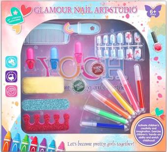 Cross border children's makeup, children's cosmetics accessories, nail art combs, dressing up as girls' toys, playing house, new DIY nail art accessories (CPC)   ITEM NO.： W060178