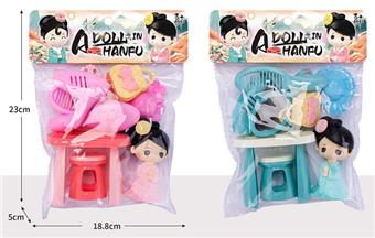 Children's puzzle play toy dressing table DIY girl set   ITEM NO.： W043280
